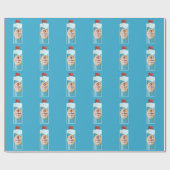 Papier Cadeau Bouteille de kérosène Paraffine (Plat)