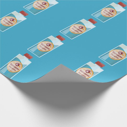 Papier Cadeau Bouteille de kérosène Paraffine (Coin)