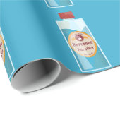 Papier Cadeau Bouteille de kérosène Paraffine (Coin rond)