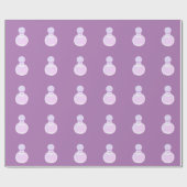 Papier Cadeau Bouteille de parfum pourpre (Plat)