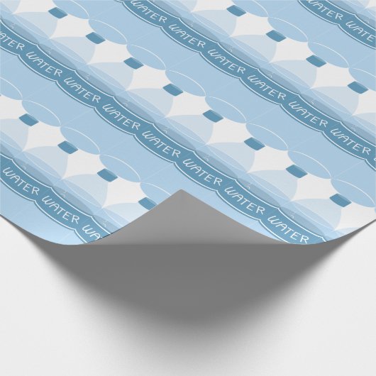 Papier Cadeau Bouteille d'Eau (Coin)