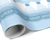 Papier Cadeau Bouteille d'Eau (Coin rond)