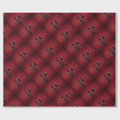 Papier Cadeau Bouteille en verre de vin rouge (Plat)