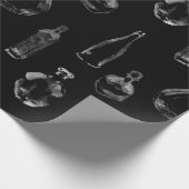Papier Cadeau Bouteilles d'alcool assorties  (Coin)