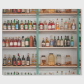 Papier Cadeau Bouteilles de boisson alcoolisée (Plat)