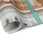 Papier Cadeau Bouteilles de boisson alcoolisée (Coin rond)