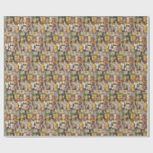 Papier Cadeau Bouteilles de boisson vibrantes Collage (Plat)