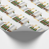 Papier Cadeau bouteilles de champagne (Coin)