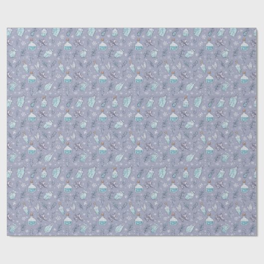 Papier Cadeau Bouteilles de potion magique (Plat)