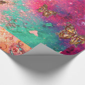 PAPIER CADEAU BOUTEILLES EN ROSE SPARKLES-MAGIQUE PLANTE BOUTTER (Coin)