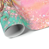 PAPIER CADEAU BOUTEILLES EN ROSE SPARKLES-MAGIQUE PLANTE BOUTTER (Coin rond)