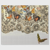 Papier Cadeau BOUTEILLES ET Papier d'enveloppement de LACE (Plat)