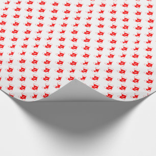 Papier Cadeau Boutique de Noël rouge