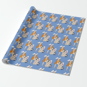 Papier Cadeau bouton bunnygirl