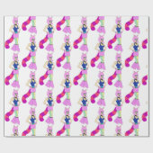 Papier Cadeau bouton catgirl (Plat)