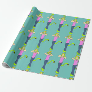 Papier Cadeau bouton catgirl