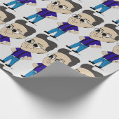 Papier Cadeau bouton chibi (Coin)