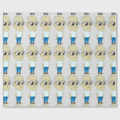 Papier Cadeau bouton chibi (Plat)