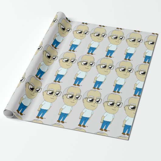 Papier Cadeau bouton chibi (Déroulé)