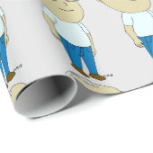 Papier Cadeau bouton chibi (Coin rond)