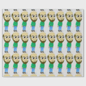 Papier Cadeau bouton chibi (Plat)