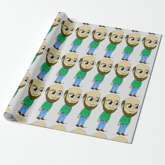 Papier Cadeau bouton chibi (Déroulé)