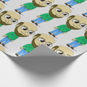 Papier Cadeau bouton chibi (Coin)