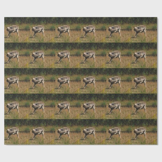 Papier Cadeau Bouton de baiser (Plat)