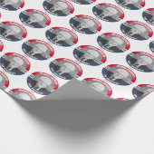 Papier Cadeau Bouton de Bernie - Bernie pour le président (Coin)