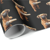 Papier Cadeau Bouton de la musique à gâcher (Coin rond)