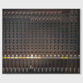 Papier Cadeau Bouton du mixeur audio (Plat)