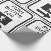 Papier Cadeau Bouton Push pour le panneau de croisement (Coin)