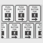 Papier Cadeau Bouton Push pour le panneau de croisement (Plat)