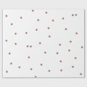 Papier Cadeau Bouton rouge mignon (Plat)