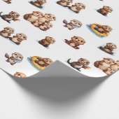 Papier Cadeau Boutons adorables ! (Coin)