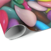 Papier Cadeau Boutons de chocolat à la bonbons Modèle de texture (Coin rond)