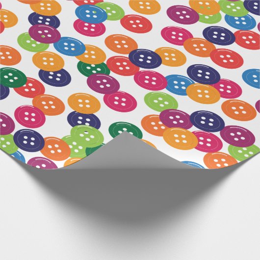 Papier Cadeau Boutons de couleur de base (Coin)