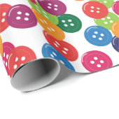 Papier Cadeau Boutons de couleur de base (Coin rond)