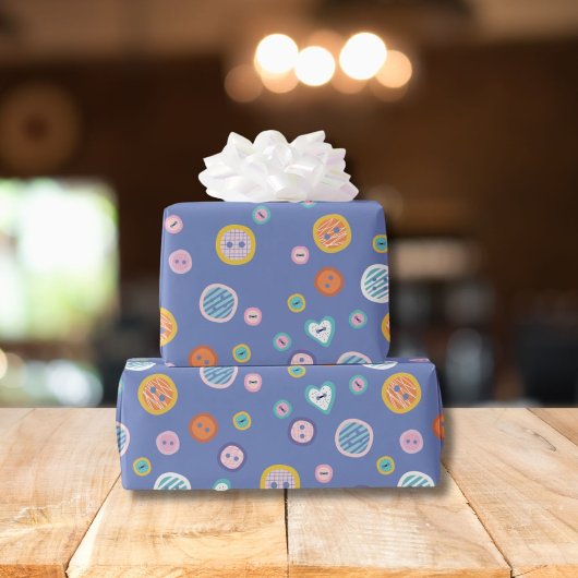 Papier Cadeau Boutons de coupe
