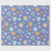 Papier Cadeau Boutons de coupe (Plat)