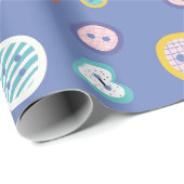 Papier Cadeau Boutons de coupe (Coin rond)