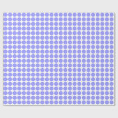 Papier Cadeau Bouts Cercle - Bleu Pastel sur Blanc (Plat)