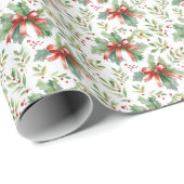 Papier Cadeau Bow botanique (Coin rond)