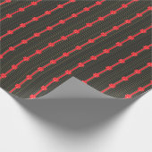 Papier Cadeau Bow noir et rouge (Coin)