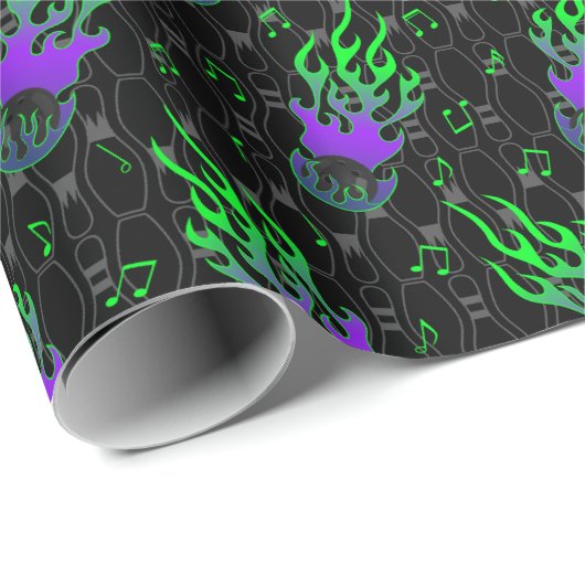 Papier Cadeau Bowling (Coin rond)