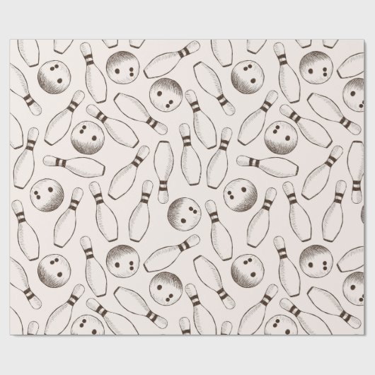 Papier Cadeau Bowling (Plat)