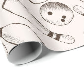 Papier Cadeau Bowling (Coin rond)