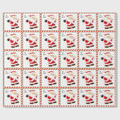 Papier Cadeau Bowling Noël cadeau de vacances (Plat)