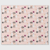 Papier Cadeau Bowling Pizza Grève Un Anniversaire de enfant Amus (Plat)