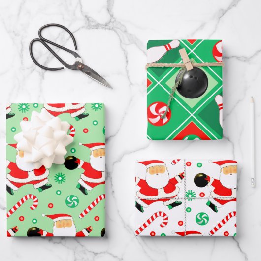 Papier cadeau Bowling Vacances (Recto)
